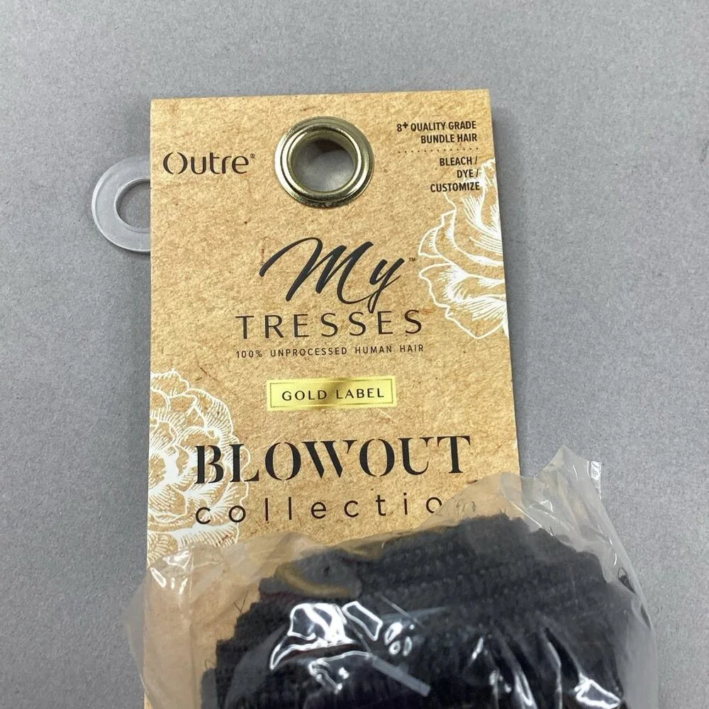 Blowout Relaxed 18” Natural Black 100% Unprocessed Human Hair Extensions - Picture 5 of 5